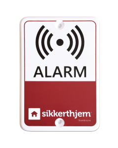Præventivt Alarmskilt | Alarmsystem og SmartHome | SikkertHjem™ Scandinavia